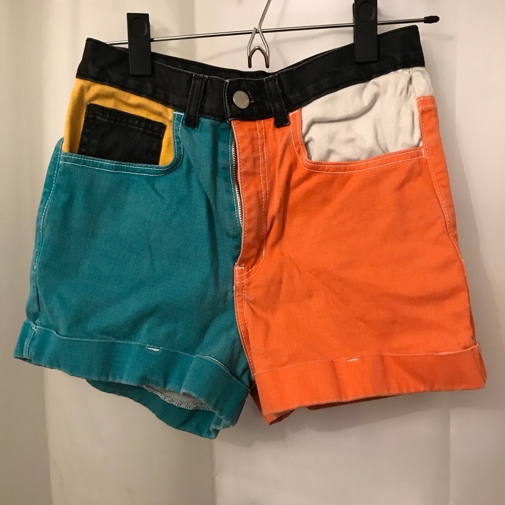 Colorblock American apparel shorts